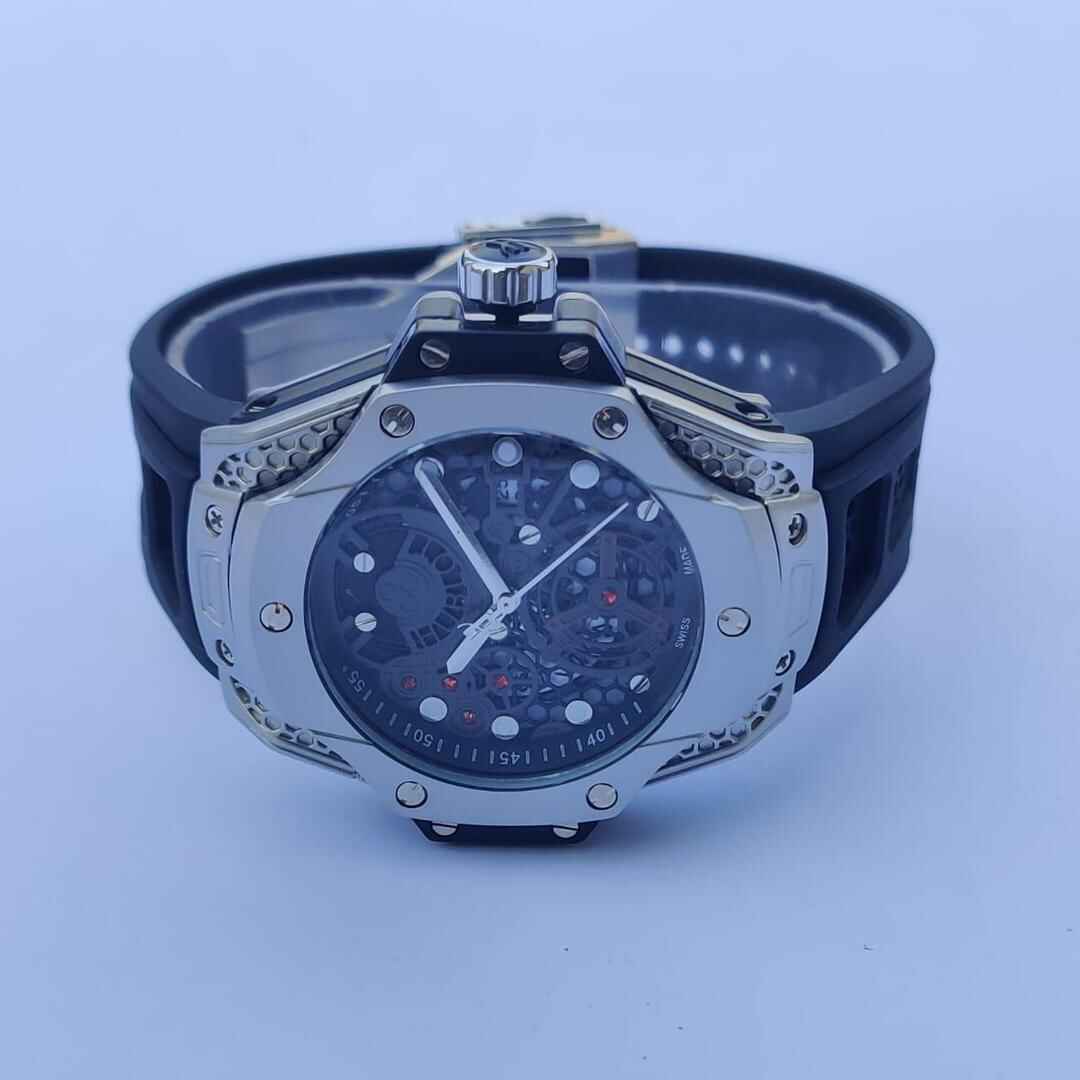 Men's Quartz Round Dial Stainless Steel Watch - 1 Pc