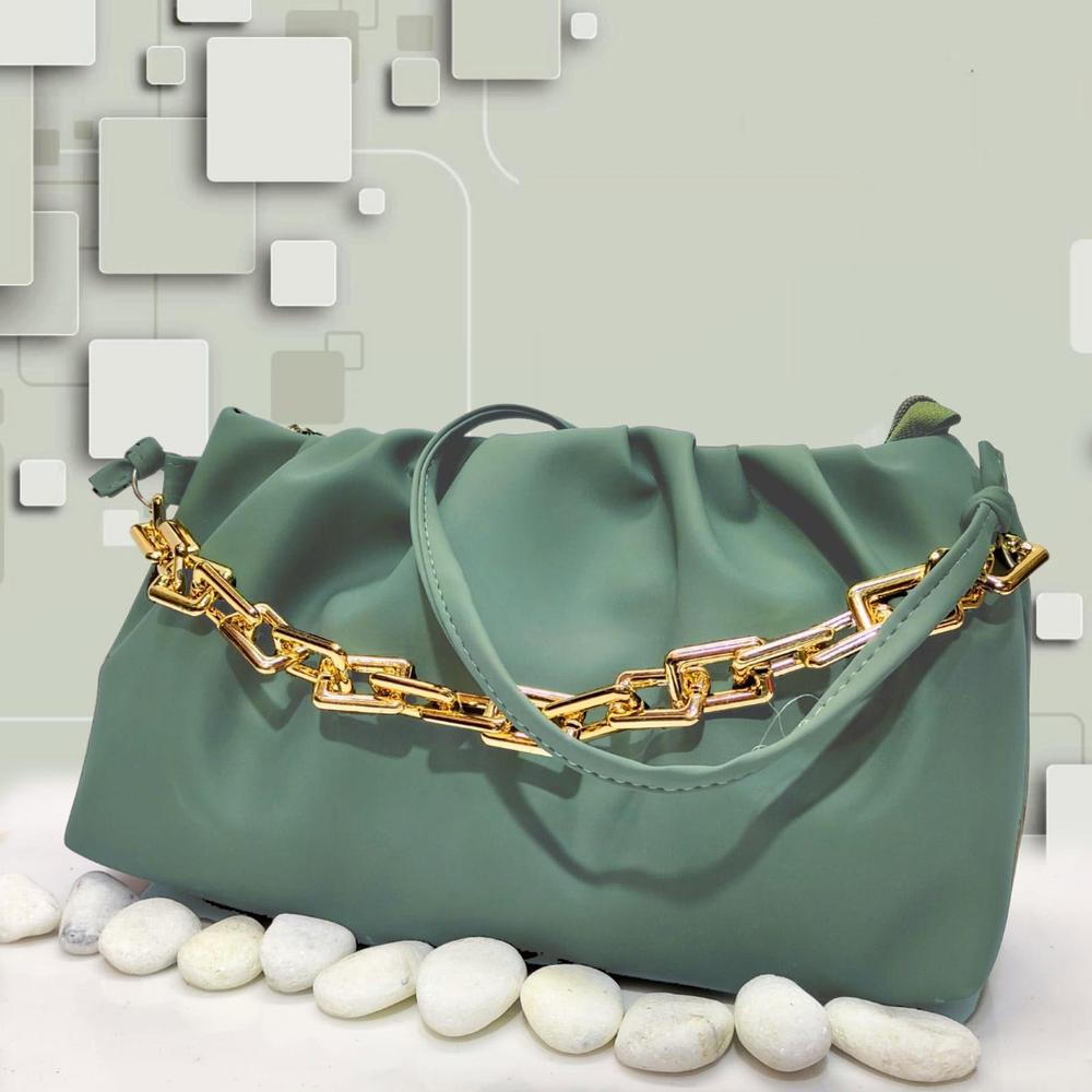 Women's PU Leather Plain Handbag