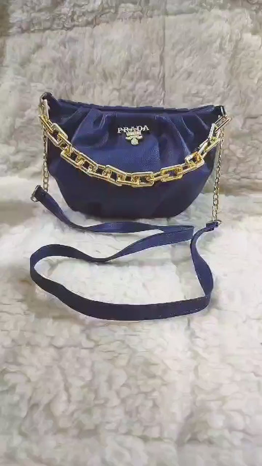 Women's Plain Saddle Crossbody Bag