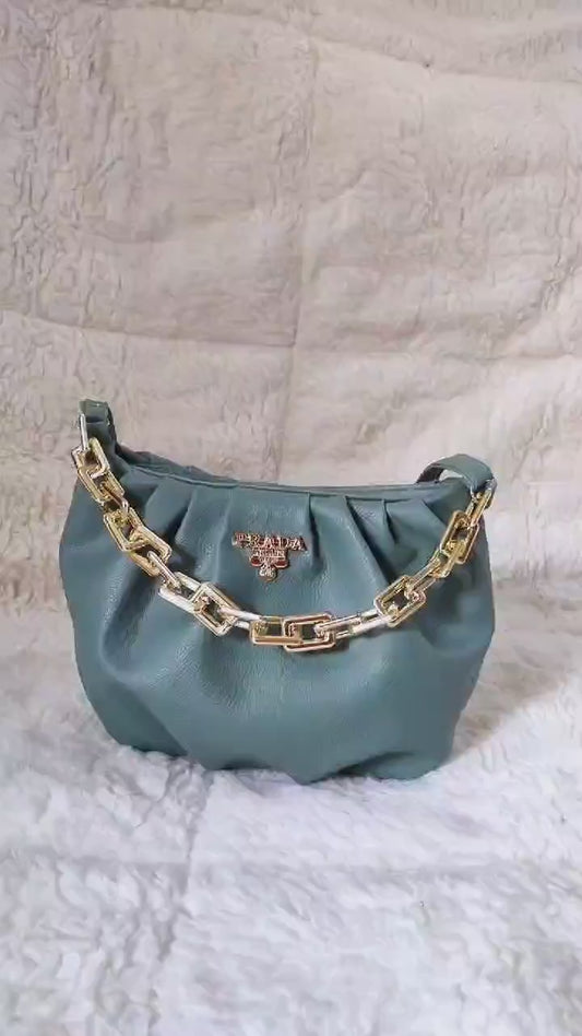 Women's PU Leather Plain Handbag