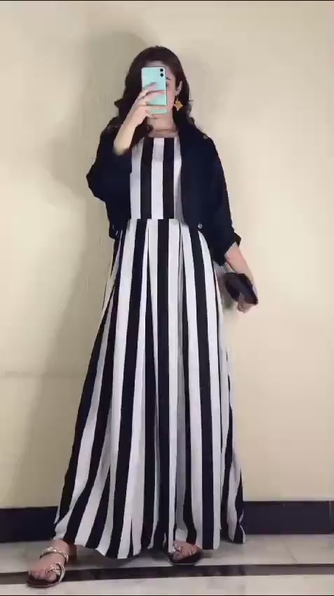 2 Pcs Women's Stitched Linen Printed Maxi Suit